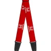 Guitar Strap - Honda Logo Red White