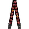 Guitar Strap - Looney Tunes Characters Bullseye Pose Black