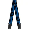 Guitar Strap - MOPAR Logo Stripe Black Blue