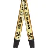 Guitar Strap - RAM Logo Pistons GUTS-GLORY Weathered Chocolate Brown