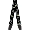 Guitar Strap - Rick and Morty Rick GET BACK IN THE CAR Pose Black/White