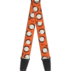 Guitar Strap - South Park Kenny Expressions Stacked Orange