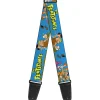 Guitar Strap - The Flintstones and Rubbles Group Pose Logo Blue