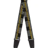 Guitar Strap - Thin Yellow Line Flag Weathered Black/Gray/Yellow