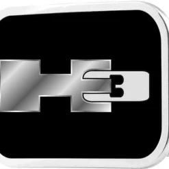 H3 Framed FCG Black/Silver - Chrome Rock Star Buckle