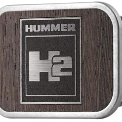 H2 Framed Marquetry Black Walnut/Metal - Matte Rock Star Buckle