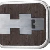 H3 Framed Marquetry Black Walnut/Metal - Matte Rock Star Buckle