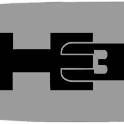 H3 Rock Star Buckle - Brushed Silver/Black