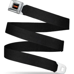 HEMI 426 Logo Full Color Black/Orange - Seatbelt Belt - Black Webbing