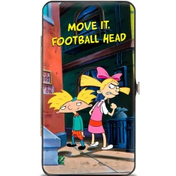 Hinged Wallet - Arnold & Helga Pose MOVE IT, FOOTBALL HEAD