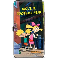 Hinged Wallet - Arnold & Helga Pose MOVE IT, FOOTBALL HEAD