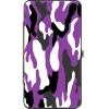 Hinged Wallet - Camo Purple Black Gray White
