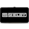 Hinged Wallet - Carroll Shelby CS SHELBY Racing Logo Block Black White