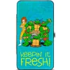 Hinged Wallet - Classic Teenage Mutant Ninja Turtles April & Group KEEPIN' IT FRESH + Logo Blues