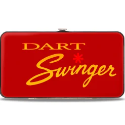 Hinged Wallet - Dodge DART SWINGER Script Reds Yellow-Fade