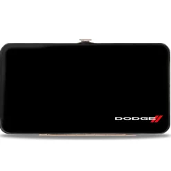 Hinged Wallet - DODGE Red Rhombus Corner Black Silver Red