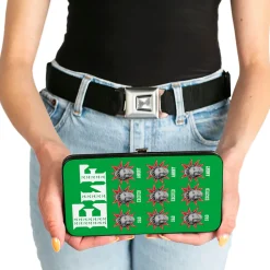 Hinged Wallet - Elf Buddy the Elf Mood Expressions Green/White/Red