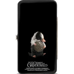 Hinged Wallet - Fantastic Beasts The Crimes of Grindelwald Baby Niffler's Stacked + Baby Niffler Coin Pose