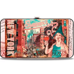 Hinged Wallet - FANTASTIC BEASTS AND WHERE TO FIND THEM City Post Card NEW YORK IT'S CHARMING