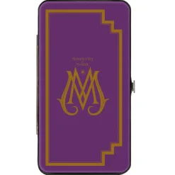 Hinged Wallet - Fantastic Beasts The Crimes of Grindelwald MINISTRY OF MAGIC Icon + VISITOR Pass Purple Gold Multi Color