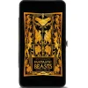 Hinged Wallet - FANTASTIC BEASTS THE CRIMES OF GRINDEWALD Obscurus Book Binding Black Golds