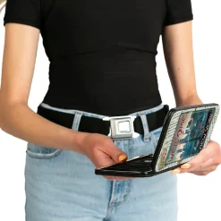 Hinged Wallet - FANTASTIC BEAST AND WHERE TO FIND THEM Ship Post Card A MAGICAL WELCOME TO NEW YORK