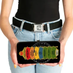 Hinged Wallet - FANTASTIC BEASTS AND WHERE TO FIND THEM MAGICAL EXPOSURE THREAT LEVEL Meter Black White Multi Color