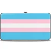 Hinged Wallet - Flag Transgender Baby Blue Baby Pink White
