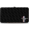 Hinged Wallet - Ford Mustang w Bars CORNER w Text