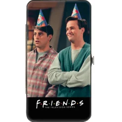 Hinged Wallet - FRIENDS Joey and Chandler Party Hat Pose + Rachel and Ross Hugging Pose