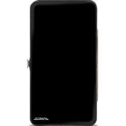 Hinged Wallet - Friends Umbrella Group Poses Silhouette I'LL BE THERE FOR YOU Black White