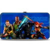 Hinged Wallet - GI Joe Unit Agents Group Pose and Logo Blues