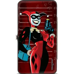 Hinged Wallet - Harley Quinn Mad Love Knock Pose Lineup Reds
