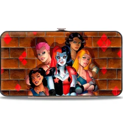Hinged Wallet - Harley Quinn & Brooklyn Bruisers Skate Club Issue #10 Cover Pose + HARLEY QUINN Bricks Diamonds