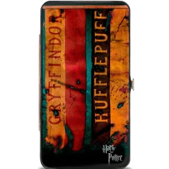 Hinged Wallet - HARRY POTTER 4-Hogwarts House Banners