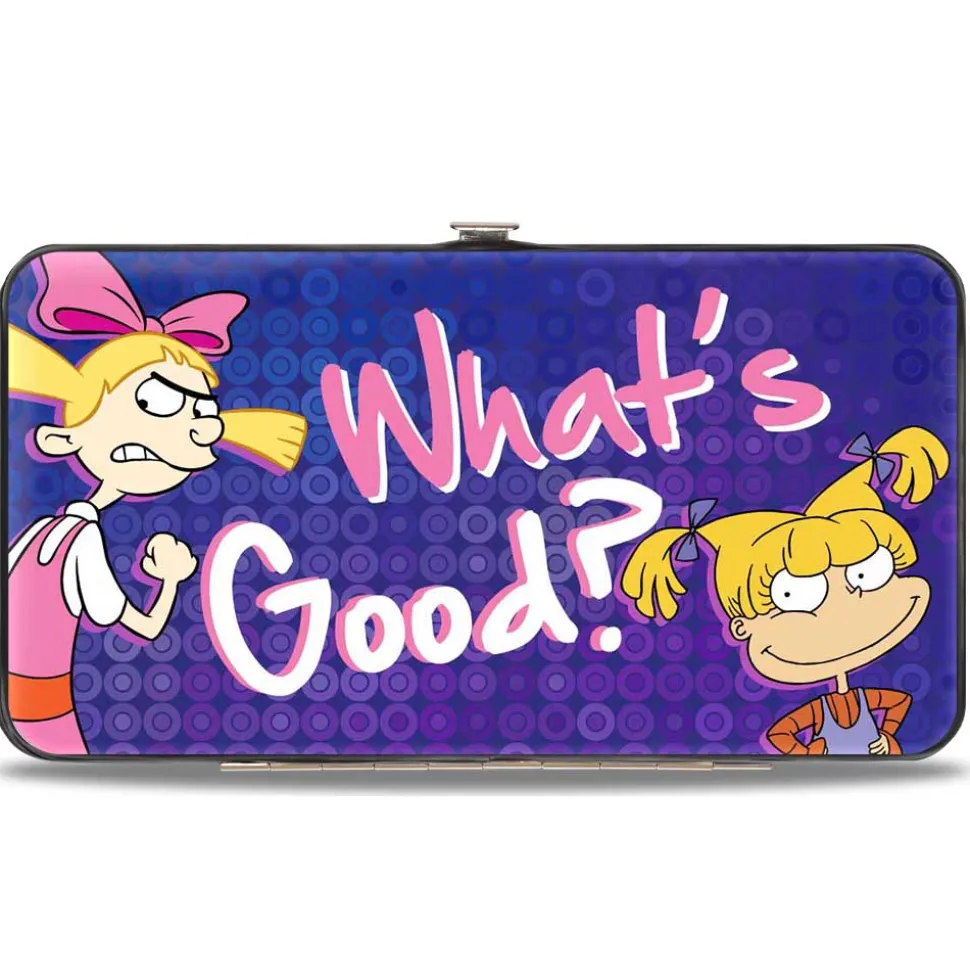 Hinged Wallet - Helga & Angelica WHAT's GOOD? Purples