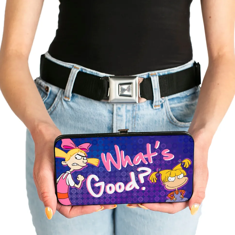 Hinged Wallet - Helga & Angelica WHAT's GOOD? Purples