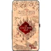 Hinged Wallet - Hogwarts School THE MARAUDER'S MAP Tan Reds
