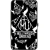 Hinged Wallet - HOLLYWOOD UNDEAD Triangle Dove and Grenade Logo Black White
