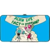 Hinged Wallet - Invader Zim and GIR ALIEN LIFE Pose Blue + Zim with Aliens Pose Black