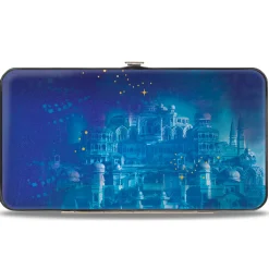 Hinged Wallet - Jasmine 2019 Standing Pose w Rajah + Palace Blues