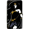 Hinged Wallet - Justice League 2017 Wonder Woman Pose + Icon Black White Gold Gray