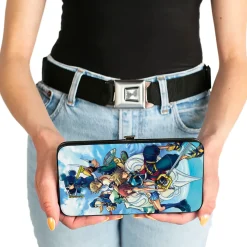 Hinged Wallet - KINGDOM HEARTS II 6-Character Group Pose Clouds Blues