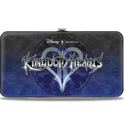 Hinged Wallet - KINGDOM HEARTS II Logo Hidden Mickey Symbol Symbols Scattered Blues
