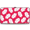 Hinged Wallet - Lilo & Stitch Bounding Lilo Dress Leaves Red White