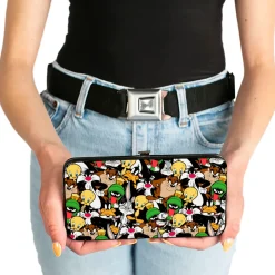 Hinged Wallet - Looney Tunes 6-Character Stacked Collage2