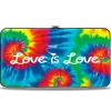 Hinged Wallet - LOVE IS LOVE BD Tie Dye White