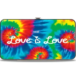 Hinged Wallet - LOVE IS LOVE BD Tie Dye White