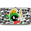 Hinged Wallet - Marvin the Martian Ray Gun Pose Expressions Stacked LANDSCAPE White Black Multi Color