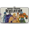Hinged Wallet - MASTERS OF THE UNIVERSE REVELATION Group Pose and Title Logo White/Black